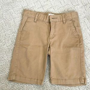 Girls Tan Bermuda Uniform Shorts Size 6